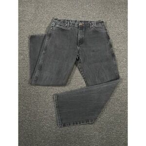 Vintage Wrangler 13MWZ Jeans Men 37x32 (Fits 35x32) Black Denim Cowboy Rodeo USA